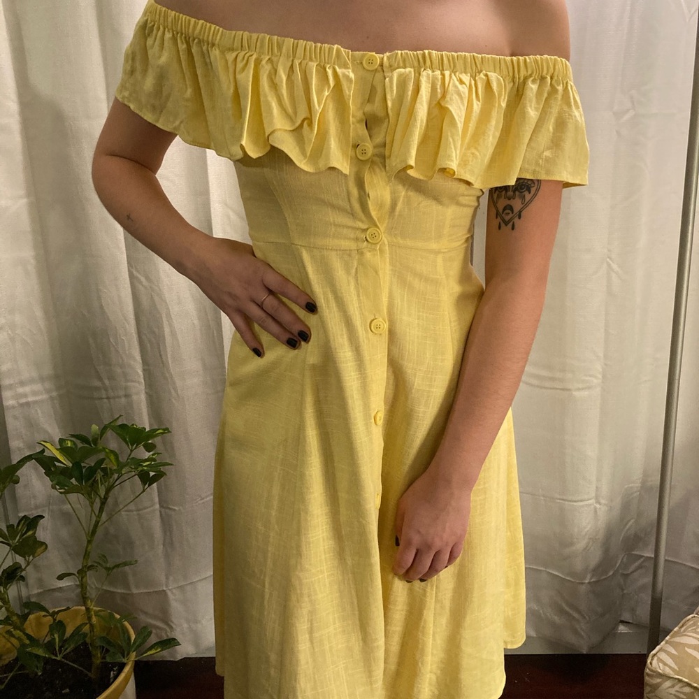 Off The Shoulder Midi Dress